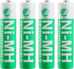 DELTACO laddbara AAA-batterier, 1000mAh, Svanenmärkt, 4-pack