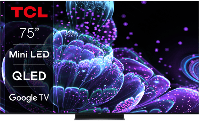 TCL 75" 75C835 Mini LED 4K Google TV