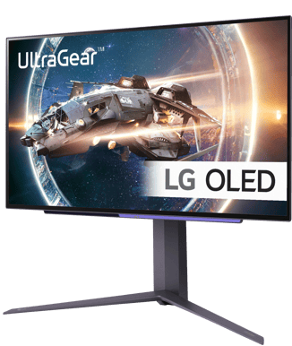 LG 27” UltraGear FHD 1ms 165Hz Gaming Monitor with AMD FreeSync™ Premium &  Black Stabilizer (1920 x 1080) - 27GQ40W-B