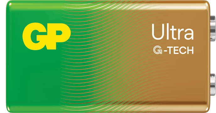 GP Ultra Alkaline 9V-battery, 1604AU/6LF22, 1-pack