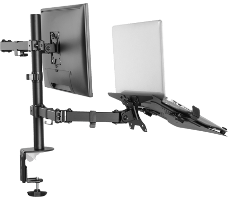 LogiLink Monitorarm 13-32" med laptopfäste