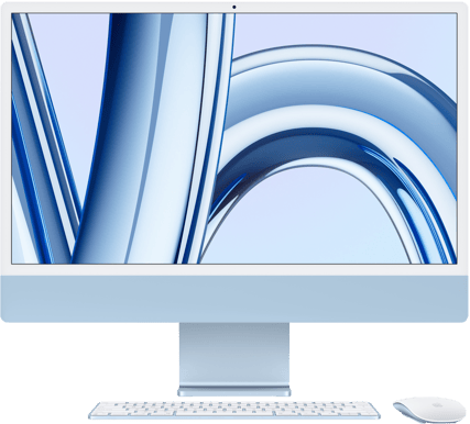 Apple iMac - M3 | 8GB | 10-kärnig grafik | 512GB | Blå