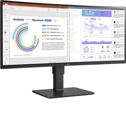 LG 34" 34BQ77QB IPS WQHD (3800R) USB-C