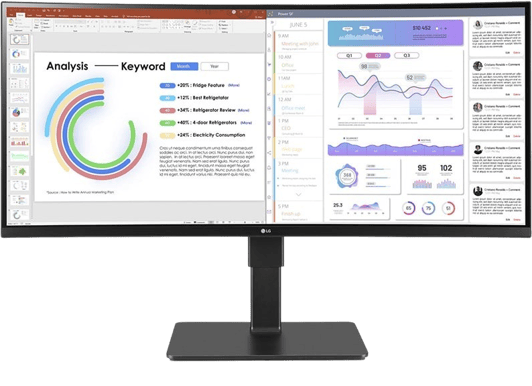 LG 34" 34BQ77QC IPS WQHD (3800R) USB-C Webcam