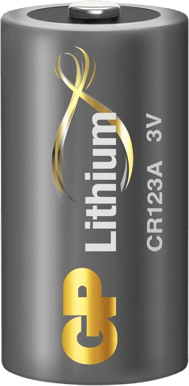 GP Lithium Battery CR123A, 3V, 4-pack