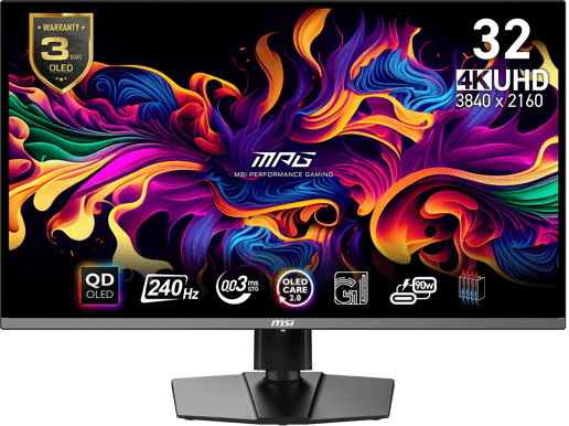 MSI 32" MPG 321URX QD-OLED 4K 240 Hz USB-C