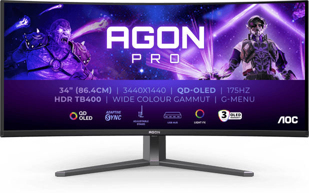 AOC 34" AGON Pro AG346UCD OLED WQHD (1800R) 175 Hz