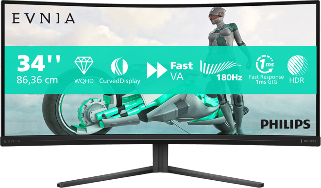 Philips 34" Evnia 34M2C3500L VA WQHD (1500R) 180 Hz