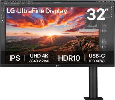 LG 32" UltraFine 32UN880K IPS 4K Ergo USB-C