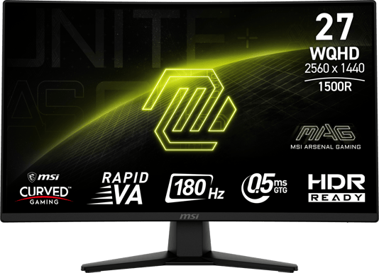 MSI 27" MAG 274CQF VA QHD (1500R) 180 Hz