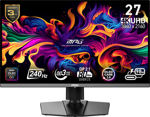 MSI 27″ MPG 272URX OLED 4K 240 Hz USB-C