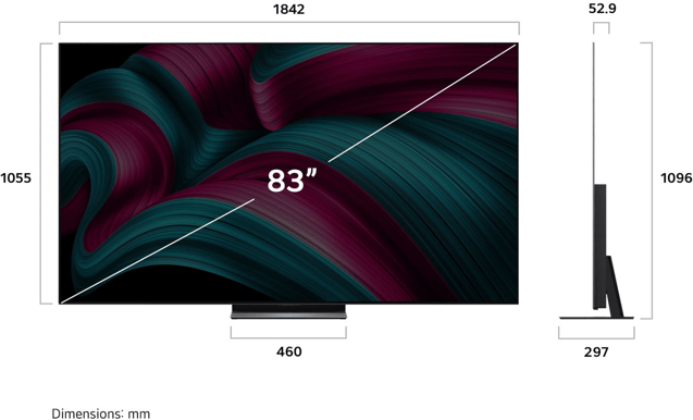 LG 83" OLED83C5 evo AI 4K Smart TV