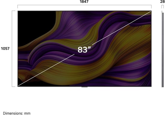 LG 83" OLED83G5 evo AI 4K Smart TV