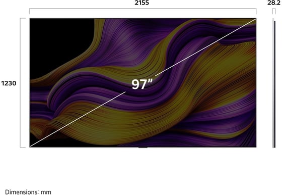LG 97" OLED97G5 evo AI 4K Smart TV