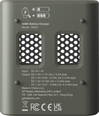 GP ReCyko Speed Batteriladdare M452