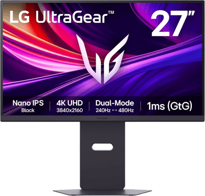 LG 27" UltraGear 27G850A Nano IPS Black 4K 240/480 Hz Dual Mode