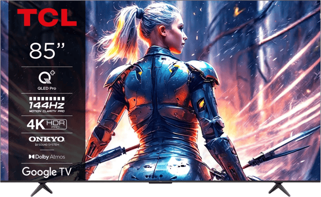 TCL 85" 85C75B QLED Pro 4K 144 Hz Google TV