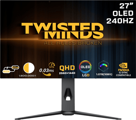 Twisted Minds 27" OLED QHD 240 Hz USB-C