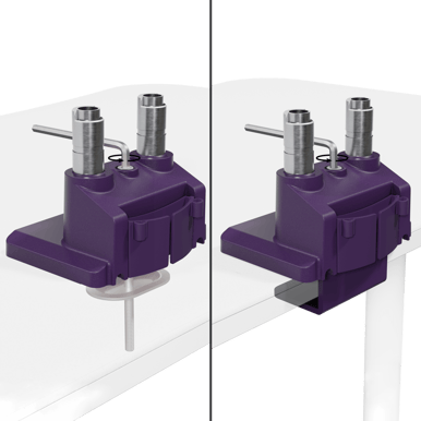 Arozzi Alzare Neo Duo - Gas Spring Monitor Stand - Purple