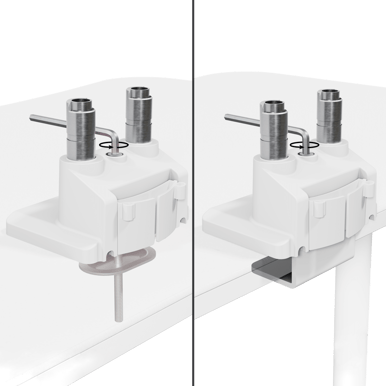 Arozzi Alzare Neo Duo - Gas Spring Monitor Stand - White