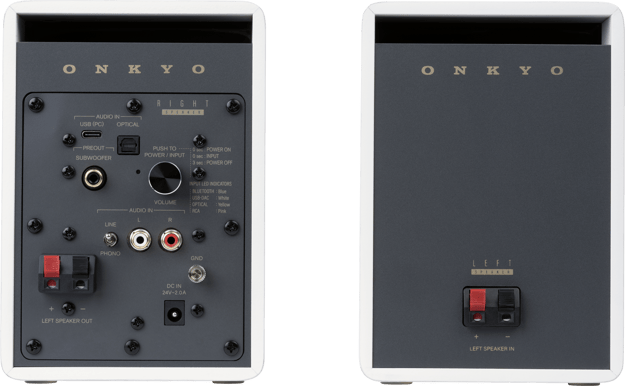 Onkyo GX-10DBW Aktiva Högtalare Vit