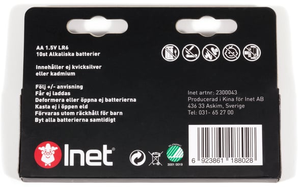 Inet Batterier AA 10-pack