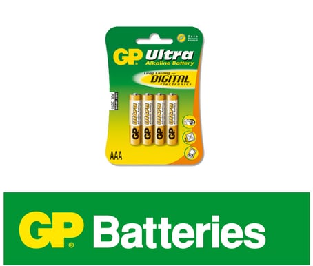 GP AAA Alkaline Batteri 4-pack