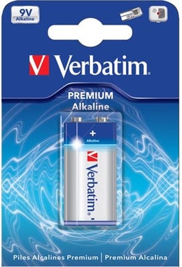 Verbatim 9v Alkaline Batteri 6LR61 1-pack