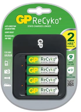 GP ReCyko 550 NiMH  AA/AAA + 4st AA NiHM batterier