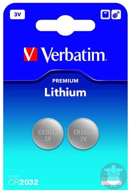 Verbatim Lithium Cell Batteri CR2032 2-pack