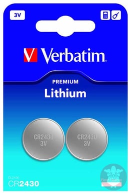 Verbatim Lithium Cell Batteri CR2430 2-pack