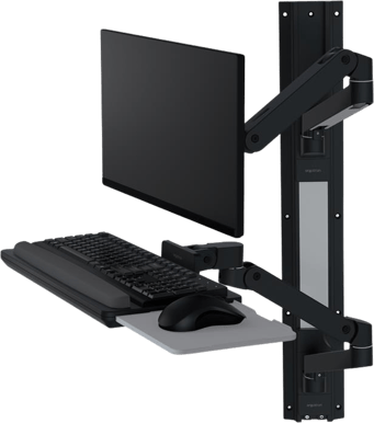 Ergotron LX Pro Wall Mount System Svart