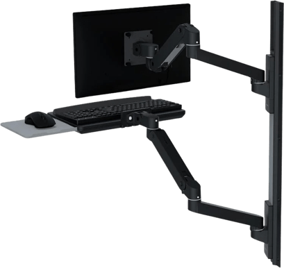 Ergotron LX Pro Wall Mount System Svart