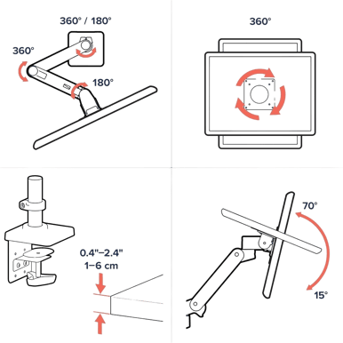 Ergotron LX Pro Desk Monitor Arm