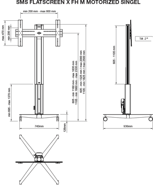 SMS X Pillar 1105 W/S