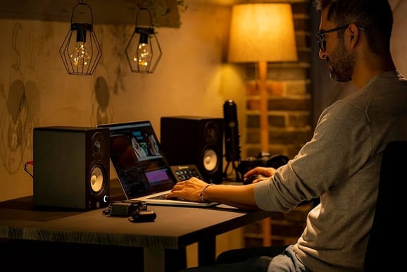 Yamaha HS4 Studiomonitor Par Svart