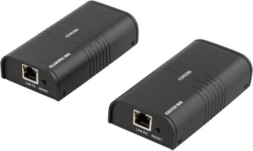 DELTACO HDMI-förlängare över IP1080P Svart