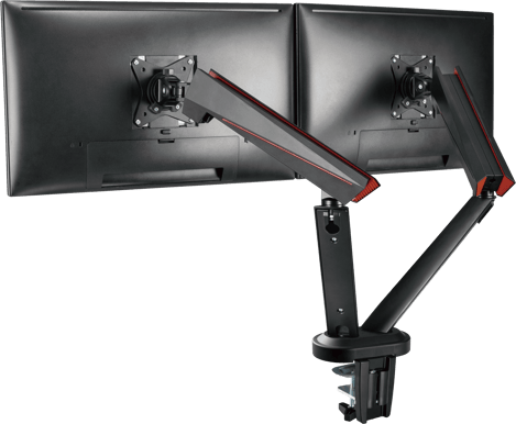 DELTACO Gaming GAM-102 Spring-Assisted Dual Monitor Arm