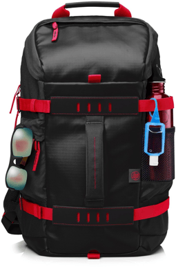 HP 15.6" Odyssey Backpack Svart/röd