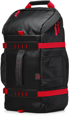 HP 15.6" Odyssey Backpack Svart/röd