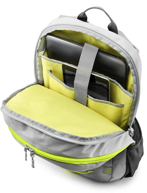 HP 15,6" Active Backpack Grå/neongul