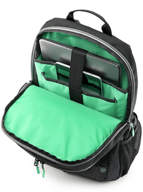 HP 15,6" Active Backpack Svart/Mintgrön