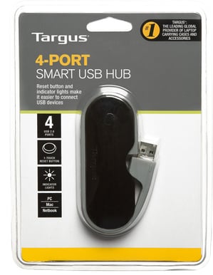 Targus 4-Port Smart Hub, USB 2.0
