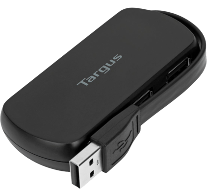 Targus USB 2.0-adapter 4-portar Svart