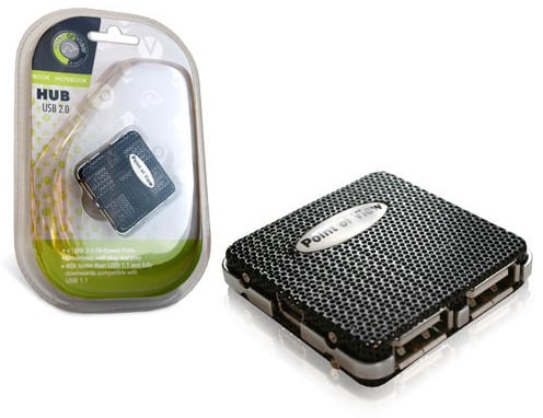 Point-Of-View USB 2.0 4 port Hub