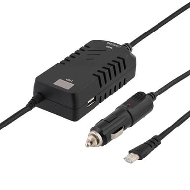 Deltaco Billaddare för notebook Universal 90W