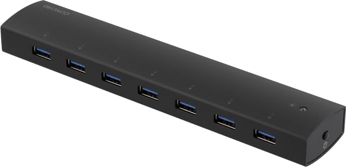 Deltaco USB 3.0 hubb 7-portar