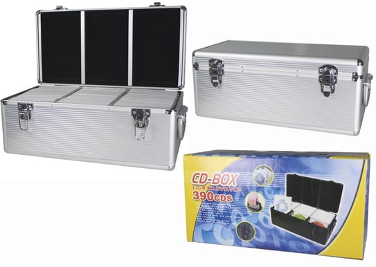 Förvaringsbox Aluminium för 390 CD/DVD