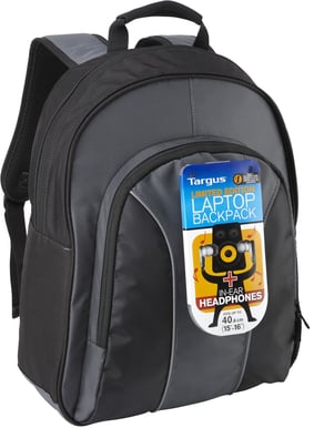 Targus 15" - 16" Backpack + Hörlurar Bundling