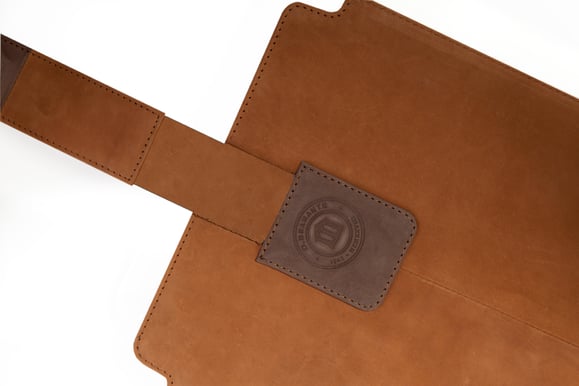 D.Bramante 13" Leather Slip cover Hunter natural